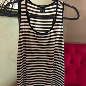 Forever 21 Black and White striped tank